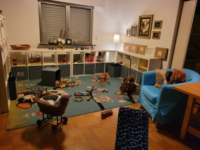 Spielecke, alles griffbereit