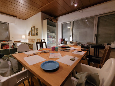 Essen, basteln, malen, Mahlzeiten zubereiten